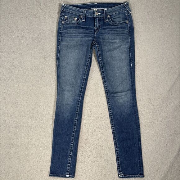 True Religion Jeans Women’s Size 28 Basic Skinny Medium Wash - Picture 1 of 16